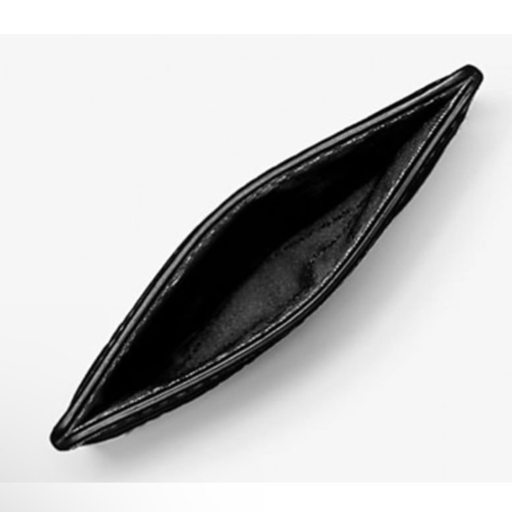 Micheal Kors Reed Large Pebbled Leather Card Case - Black NWT - Picture 3 of 5